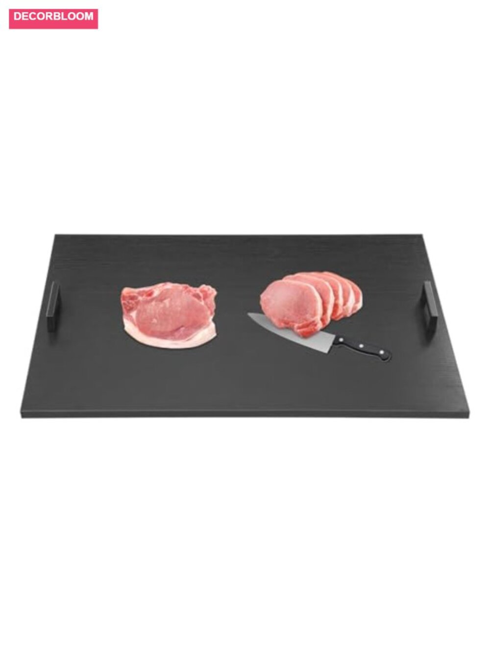 Acacia Wood Stove Top Cover Noodle Board w/ Handles Cutting Board